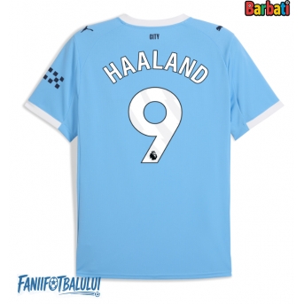 Manchester City Erling Haaland #9 Tricou Fotbal Replică 2025-26 Barbati Acasa
